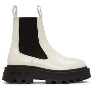 Simon Miller Black and White Ankle Boots